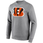 Cincinnati Bengals Neutral Colour Logo Crew Sweatshirt - Mens