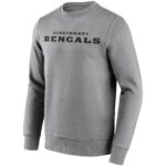 Cincinnati Bengals Neutral Colour Wordmark Crew Sweatshirt - Mens
