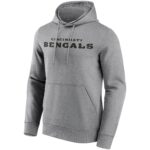 Cincinnati Bengals Neutral Colour Wordmark Hoodie - Mens - Big & Tall