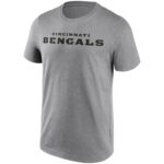 Cincinnati Bengals Neutral Colour Wordmark T-Shirt - Mens - Big & Tall