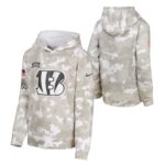 Cincinnati Bengals Nike 2024 Salute To Service Hoodie - Youth