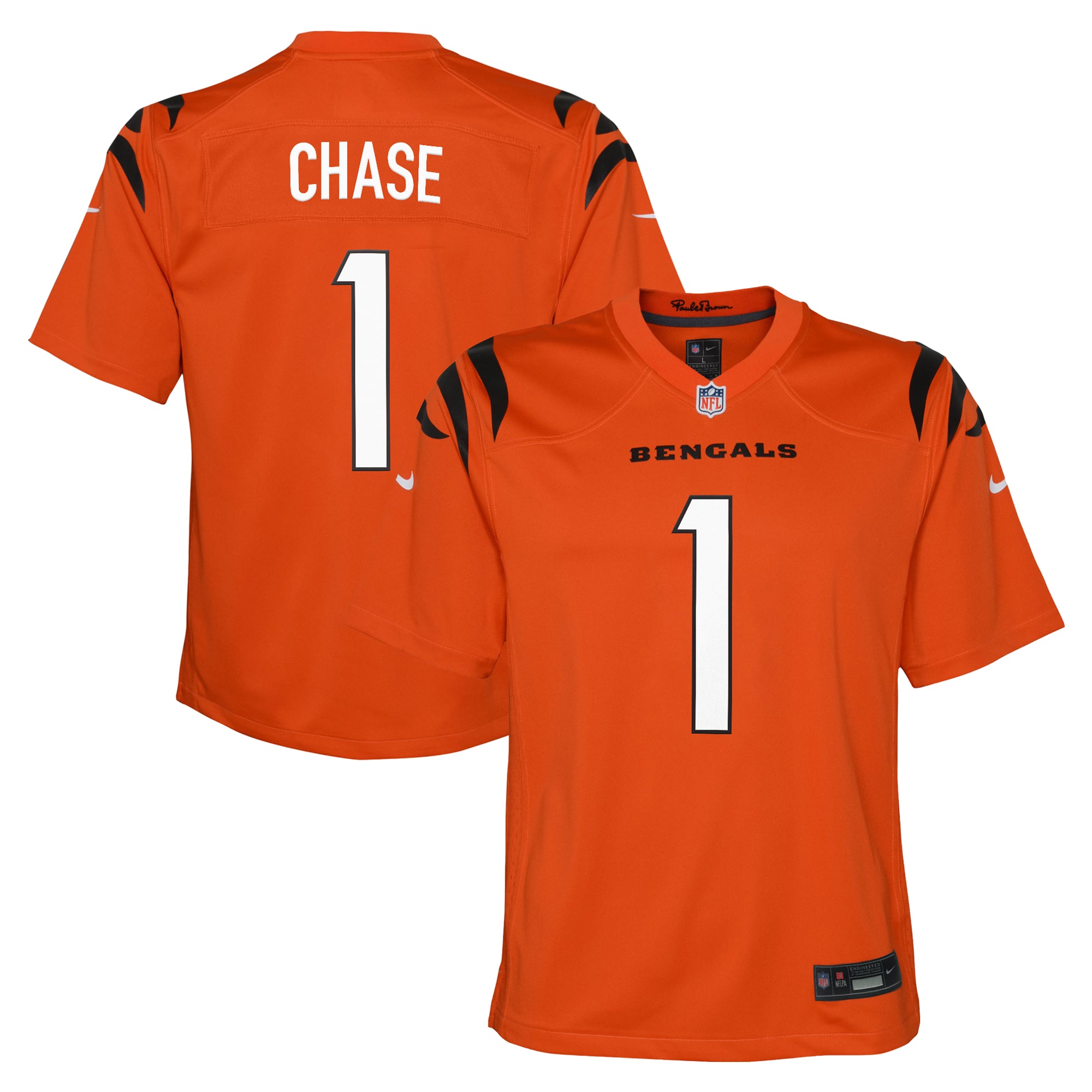 cincinnati-bengals-nike-alternate-jersey-orange-jamarr-chase-youth_ss5_p-202595661-pv-1-u-8okccyumvayxck3m416t-v-kcdq6xmfexfbrjt9on4z.jpg Cincinnati Bengals Nike Alternate Jersey - Orange - Ja'Marr Chase - Youth - Image 1