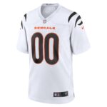 Cincinnati Bengals Nike Game Road Jersey - White - Custom - Mens
