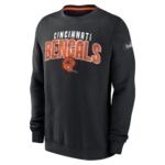 Cincinnati Bengals Nike Rewind Club Crew Fleece - Mens