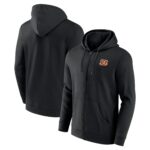 Cincinnati Bengals Primary Logo Full Zip Hoodie - Mens
