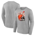 Cleveland Browns End Around Helmet Graphic Long Sleeve T-Shirt - Mens