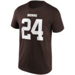 Cleveland Browns Name & Number Graphic T-Shirt - Nick Chubb 24 - Mens