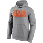 Cleveland Browns Neutral Colour Wordmark Hoodie - Mens