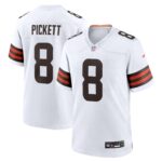 Cleveland Browns Nike Game Road Jersey - White - Kenny Pickett - Mens