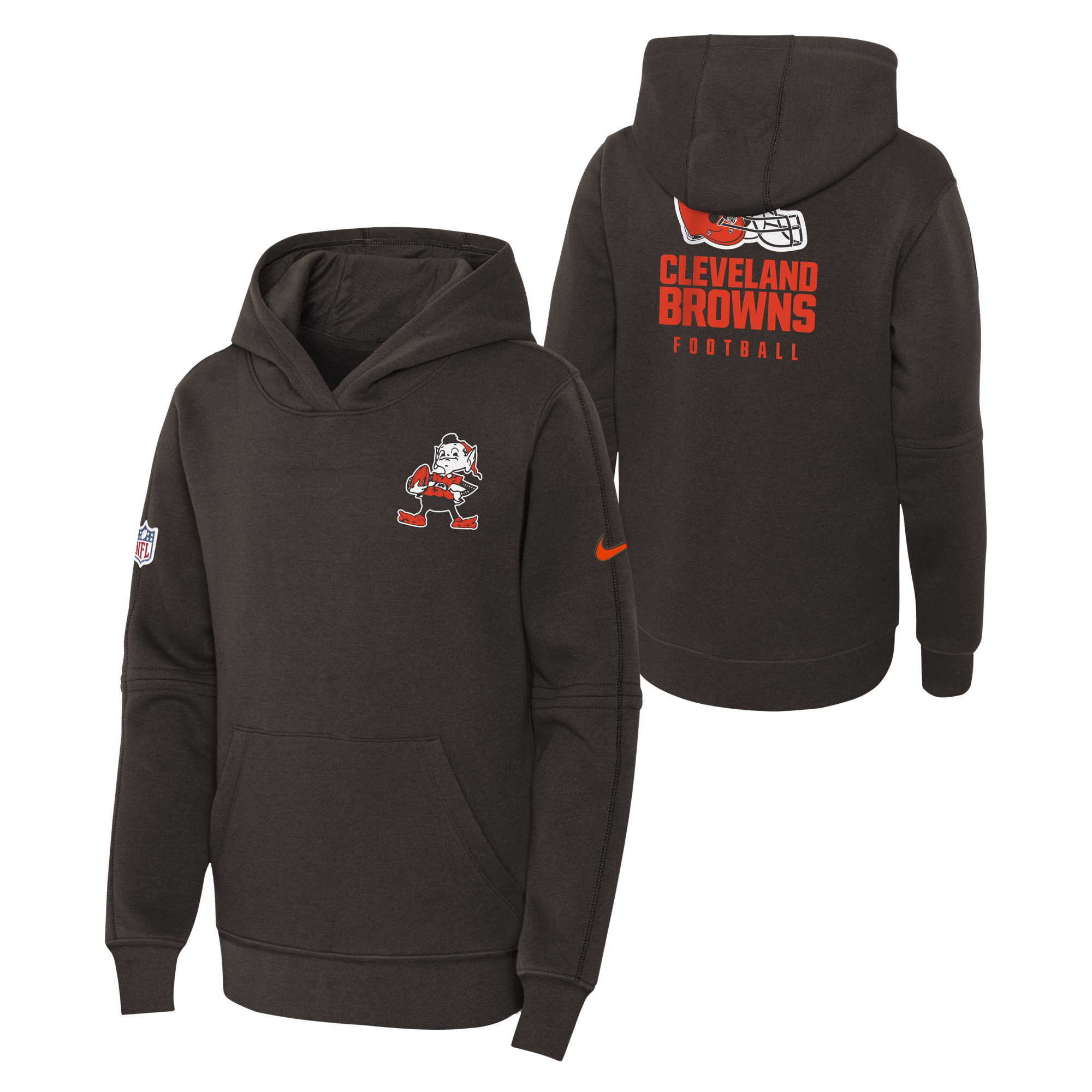 cleveland-browns-nike-sideline-hoodie-youth_ss5_p-13369462-pv-1-u-fk8d5g985oe0vjm2a91t-v-6lofj3ipom1iveqgrhuy.jpg Cleveland Browns Nike Sideline Hoodie - Brown - Youth - Image 1