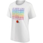 Cleveland Browns Pride Graphic T-Shirt - White - Womens