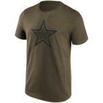 Dallas Cowboys Khaki Colour Pop Graphic T-Shirt - Mens