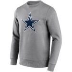 Dallas Cowboys Neutral Colour Logo Crew Sweatshirt - Mens - Big & Tall