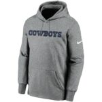 Dallas Cowboys Nike Prime Wordmark Therma Pullover Hoodie - Mens