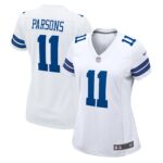 Dallas Cowboys Nike Road Game Jersey - White - Micah Parsons - Womens