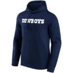Dallas Cowboys Primary Colour Wordmark Hoodie - Mens - Big & Tall