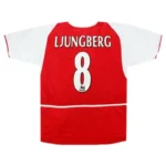 02-04 Arsenal LJUNGBERG #8 Retro Jersey Home