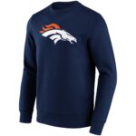 Denver Broncos Alternate Colour Logo Crew Sweatshirt - Mens - Big & Tall