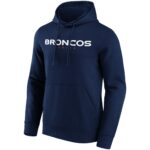 Denver Broncos Alternate Colour Wordmark Hoodie - Mens