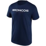 Denver Broncos Alternate Colour Wordmark T-Shirt - Mens