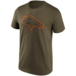 Denver Broncos Khaki Colour Pop Graphic T-Shirt - Mens
