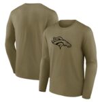 Denver Broncos Mono Logo Graphic Long Sleeve T-Shirt - Mens