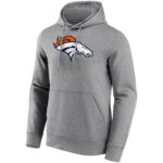 Denver Broncos Neutral Colour Logo Hoodie - Mens - Big & Tall