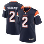 Denver Broncos Nike Alternate Game Jersey - Navy - Patrick Surtain II - Mens