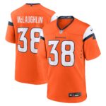 Denver Broncos Nike Home Game Jersey - Orange - Jaleel McLaughlin - Mens