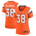 Denver Broncos Nike Home Game Jersey - Orange - Jaleel McLaughlin - Womens