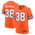Denver Broncos Nike Mile High Collection 1977 Throwback Jersey - Orange - Jaleel McLaughlin - Mens