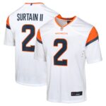 Denver Broncos Road Game Jersey - White - Patrick Surtain II - Youth