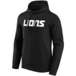 Detroit Lions Alternate Colour Wordmark Hoodie - Mens