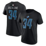 Detroit Lions Name and Number T-Shirt - Alex Anzalone 34 - Mens