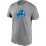 Detroit Lions Neutral Colour Logo T-Shirt - Mens