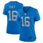 Detroit Lions Nike Alternate Game Jersey Throwback  - Blue - Jared Goff - Womens
