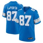 Detroit Lions Nike Home Game Jersey - Blue - Sam LaPorta - Mens