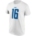 Detroit Lions Road Name & Number T-Shirt - Jared Goff - Mens - Big & Tall