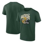Green Bay Packers End Around Helmet Graphic T-Shirt - Mens