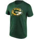 Green Bay Packers Marble T-Shirt - Mens