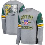 Green Bay Packers Mitchell & Ness All Over Crew 4.0 Vintage Logo - Mens