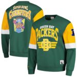 Green Bay Packers Mitchell & Ness All Over Print 3.0 Crew - Mens