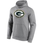 Green Bay Packers Neutral Colour Logo Hoodie - Mens