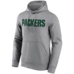 Green Bay Packers Neutral Colour Wordmark Hoodie - Mens