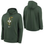 Green Bay Packers Nike Icon Club Fleece Hoodie - Fir  Youth