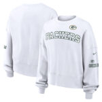 Green Bay Packers Nike Phoenix Oversized Crew Fleece - Womens