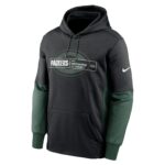 Green Bay Packers Nike Therma Colour Block Hoodie - Mens
