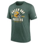Green Bay Packers Nike Triblend Helmet T-Shirt - Mens