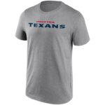 Houston Texans Neutral Colour Wordmark T-Shirt - Mens - Big & Tall