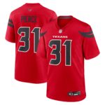 Houston Texans Nike Alternate Game Jersey - Red - Dameon Pierce - Mens